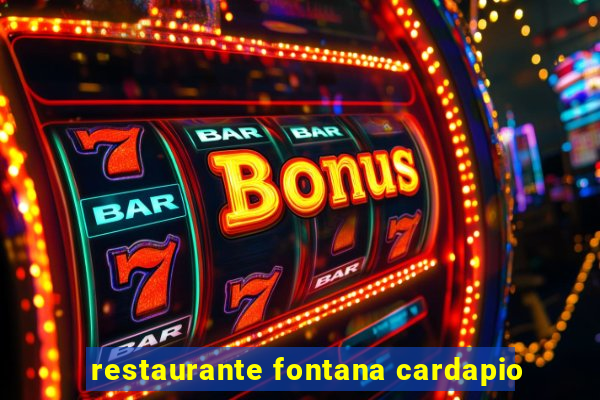 restaurante fontana cardapio